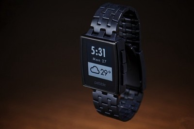 Pebble Steel 智能手表评测 金属材质更显质感 _万表网